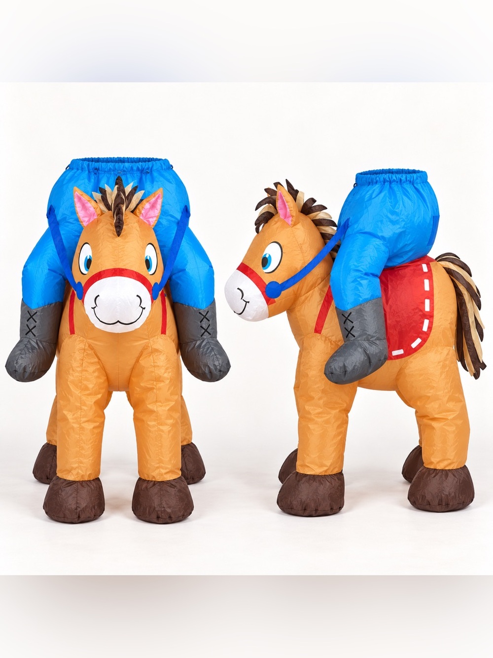Inflatable Ride-On Horse Cowboy Halloween Costume Adult